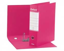 Esselte 390785900 Oxford G85 registratore protocollo fucsia, dorso 8cm formato utile 23 x 33cm