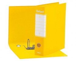 Esselte 390785090 Oxford G85 registratore protocollo giallo, dorso 8cm formato utile 23 x 33cm