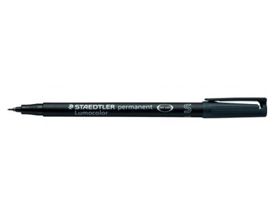 Staedtler 313-9 Lumocolor - Penna permanente nera con punta sintetica 0.4mm  - OFBA srl