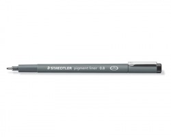 Staedtler 308 Pigment liner - Penna nera a punta sottile 0.8mm