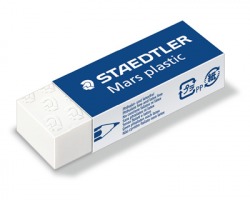 Staedtler 526 50 Mars plastic - Gomma bianca per matita - conf. 20pz