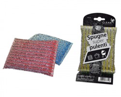 Spugna super pulente in set da 2pz, colori assortiti