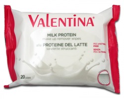 Valentina Salviette struccanti alle proteine del latte, maxi pocket da 20pz