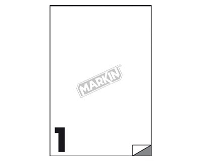 Markin X220LTGC503 Etichette adesive trasparenti lucide 210 x 297mm 50ff -  1pz - OFBA srl