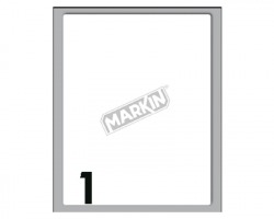 Markin X10054 Etichette adesive bianche 142 x 110mm 10ff