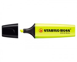 Stabilo 70/24 Boss original - evidenziatore giallo con inchiostro ricaricabile, tratto 2-5mm