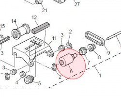 Ricoh B8024361 Roller pickup originale