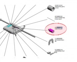 Ricoh D6062111 Feed roller originale