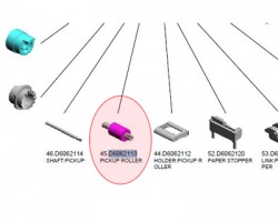 Ricoh D6062113 ADF Pickup roller originale