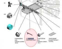 Ricoh D0896540 Pipe:front:ass'y originale