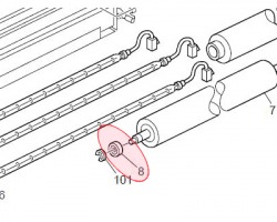 Ricoh AE030053 Cuscinetto rullo fusore inferiore originale