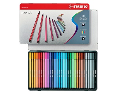 Stabilo 6830-6 Pen68 - confezione da 30 pennarelli, colori assortiti - OFBA  srl