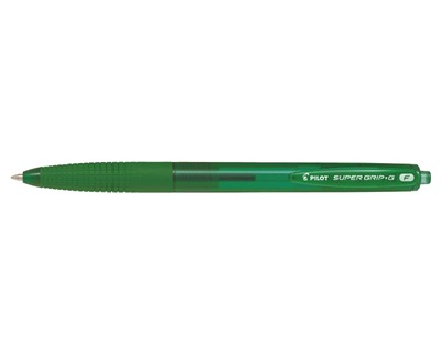 Pilot 001641 Super Grip-G - Penna verde a sfera grip a scatto, punta 0.7mm  - OFBA srl