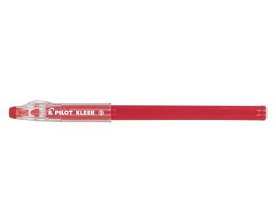 Pilot 006562 Kleer - Penna rossa a sfera cancellabile, punta 0.7mm