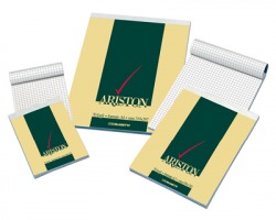 Blasetti 1065 Ariston - Blocco a punto metallico A6 70 fogli 60g con rigatura 5mm - conf.10pz