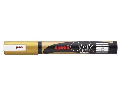 Uni-Posca MPWE5MORO Chalk Marcatore ORO punta tonda 1,8 - 2,5mm 1pz - OFBA  srl