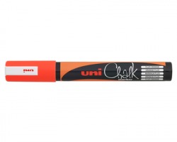 Uni-Posca MPWE5MAF Chalk Marcatore ARANCIO FLUO punta tonda 1.8 - 2.5mm 1pz