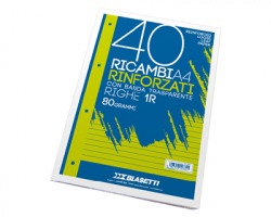 Blasetti 2331 Ricambi rinforzati A4 rigatura 1R 40 fogli da 80g