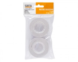 Scatto 068-B Blister 2 rotoli nastro biadesivo 15mm x 10m