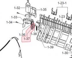 Samsung JC66-01684A Gear-cam rear originale