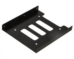 Frame di montaggio per HDD/SSD 2.5" su alloggiamenti 3.5" con viti - colore nero