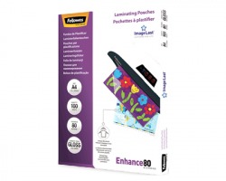 Fellowes 5306114 Enhance - Pouches in poliestere A4 spessore 80my 100 pz