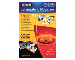 Fellowes 5397402 Capture - Pouches in poliestere 60x90mm spessore 125my 100 pz