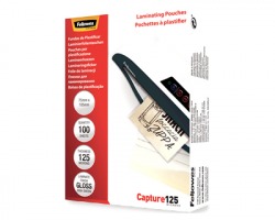 Fellowes 5306901 Capture - Pouches in poliestere lucide 75x105 mm spessore 125my 100 pz