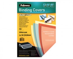 Fellowes 5376001 copertine clear pvc lucida A4 150my traspar. 100pz