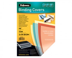 Fellowes 5375901 copertine clear pvc lucida A4 180my traspar. 100pz