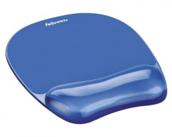 Fellowes 91141 Mousepad blu con poggiapolso in gel