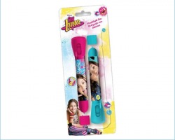 Disney Soy Luna Set di 2 penne con luce, in blister