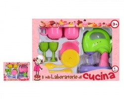 Gioco "Il mio laboratorio di cucina" Frullatore + servizio, misure 32 x 22 x 9cm - kit 9pz