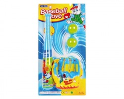 Gioco Baseball Kit da 4pz: mazza + guantone + palline