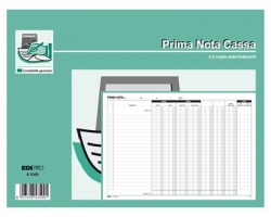 Edipro E5350 Blocco prima nota cassa banca 50 pagine per 2 copie, autoricalcante