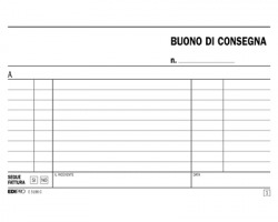 Edipro E5196C Blocco buono di consegna 50pagine per 2 copie autoricalcante