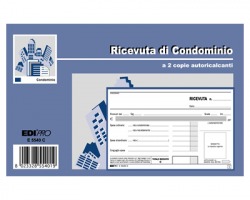 Edipro E5540C Blocco ricevuta di condominio 50 pg x 2 copie autoricalcante