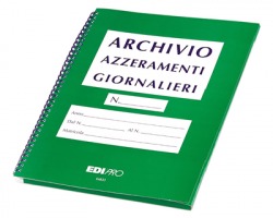 Edipro E6833 Cartella archivio azzeramenti giornalieri 12spazi per 13pagine