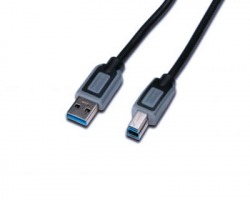 Cavo USB 3.0 A - B 3 metri, nero, schermato