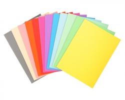 Exacompta 410000E Cartelline semplici in cartoncino 220gr in 10 colori assortiti - conf.100pz