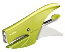 Leitz 55472064 Wow Cucitrice a pinza in metallo 15ff punti 6/4 verde - 1pz