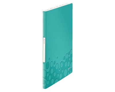 Leitz 46310051 Porta listini wow color acqua con etichetta sul dorso, fogli  fissi 20 buste - OFBA srl