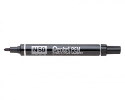 Pentel N50-A Marcatore n50 nero, punta tonda da 4.3mm