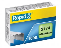 Rapid 24867600 Scatola di 1.000 punti 21/4mm standard