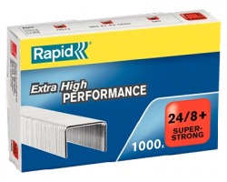 Rapid 24858500 Scatola di 1.000 punti 24/8+mm SuperStrong per cucitrice k1