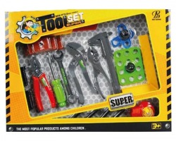 Gioco Attrezzi da lavoro toolset da 18pz, gioco sicuro, dai 3+