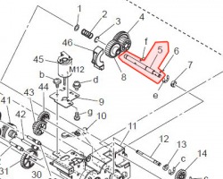 Konica Minolta A02E257300 Shaft originale