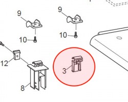 Brother LS1952001 Right hinge originale