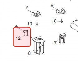 Brother LS1690001 Hinge L Support originale