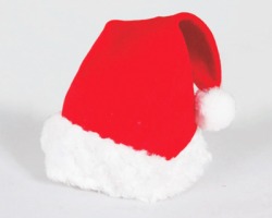 Cappello da Babbo Natale serie lusso, in blister